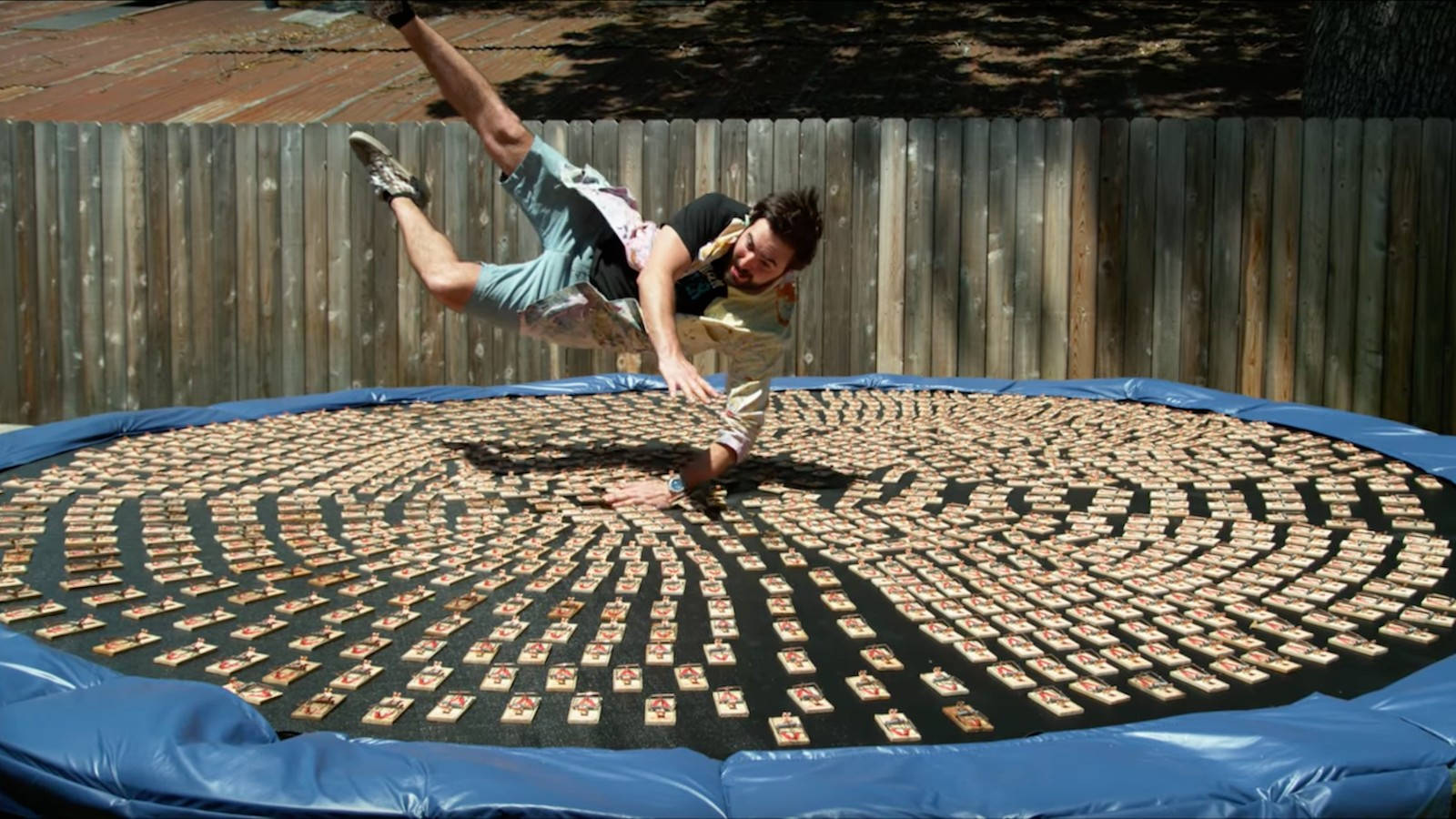 trampoline, playing cards, sunlight, HD Desktop Wallpaper