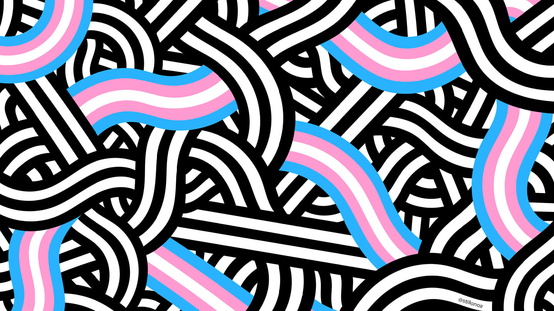 Trans Flag, pink, blue, Full HD Desktop Wallpaper