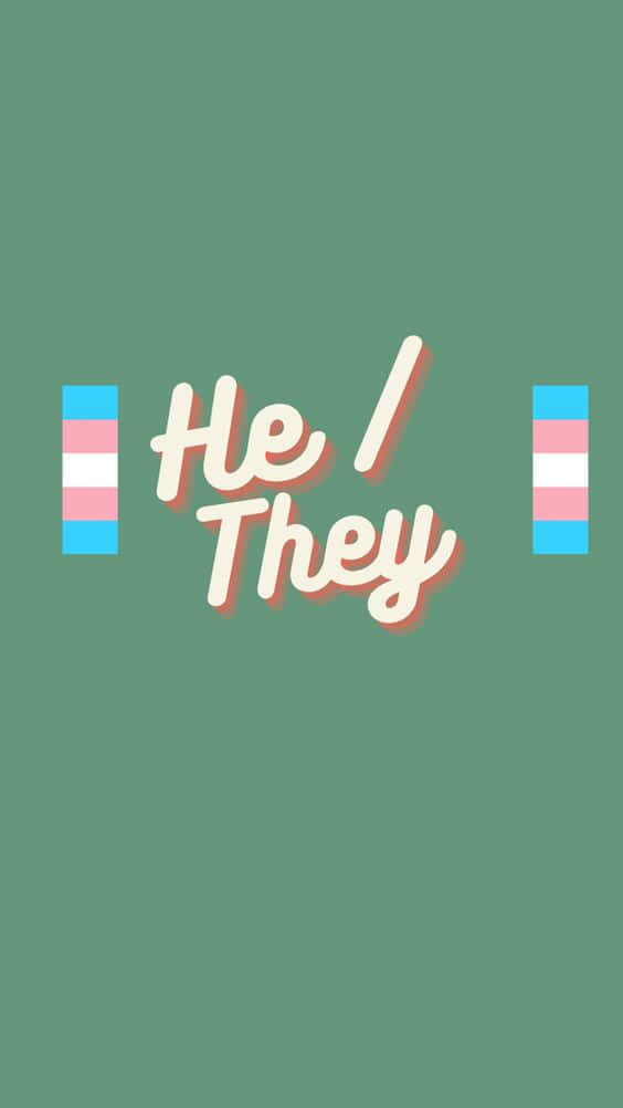 Trans Phone, trans pride flags, white cursive text, SD Phone Wallpaper
