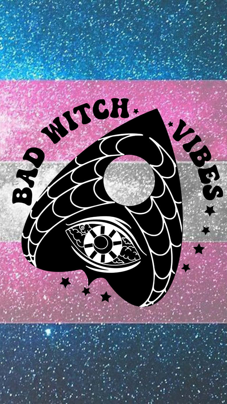 trans flag, rainbow flag, bad witch vibes, HD Phone Wallpaper