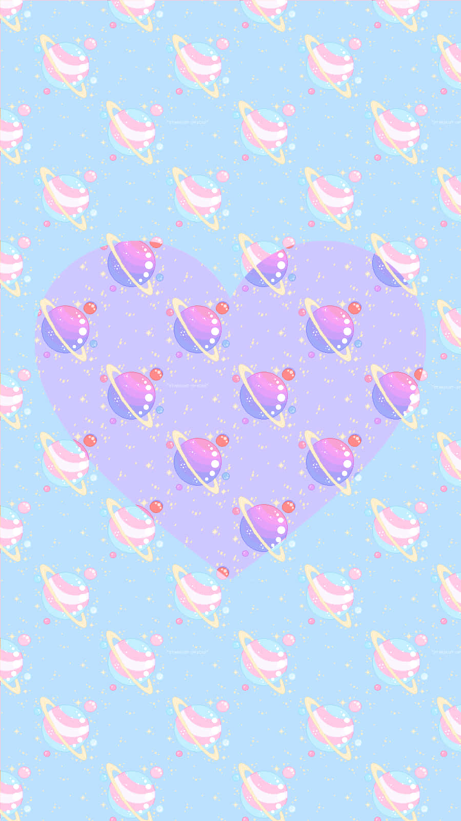pink and purple heart pattern, pastel blue wallpaper, lavender heart, HD Phone Wallpaper
