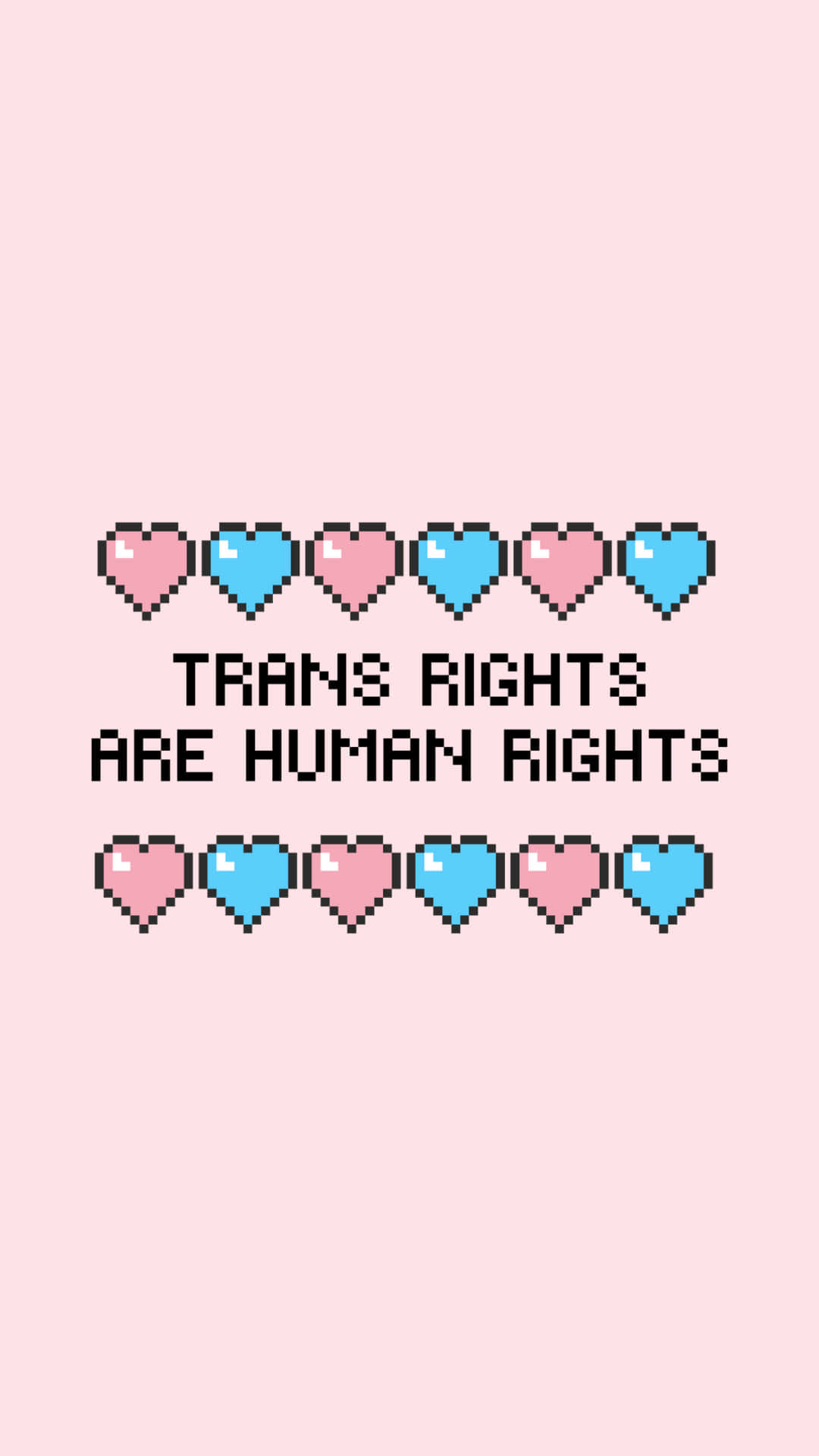 Trans Blue And Pink Hearts Quote, pink and blue, bold text, Full HD Phone Wallpaper