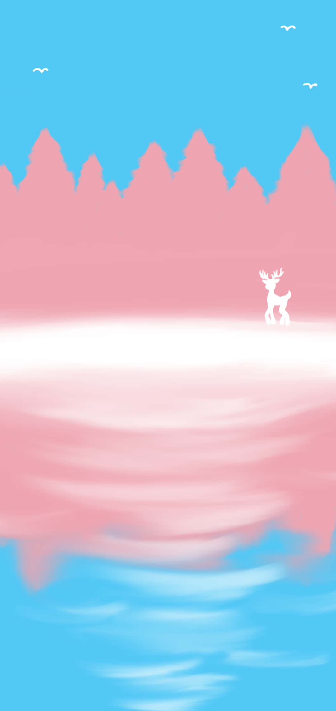 Transgender, pink shore, blue water, Full HD Phone Wallpaper