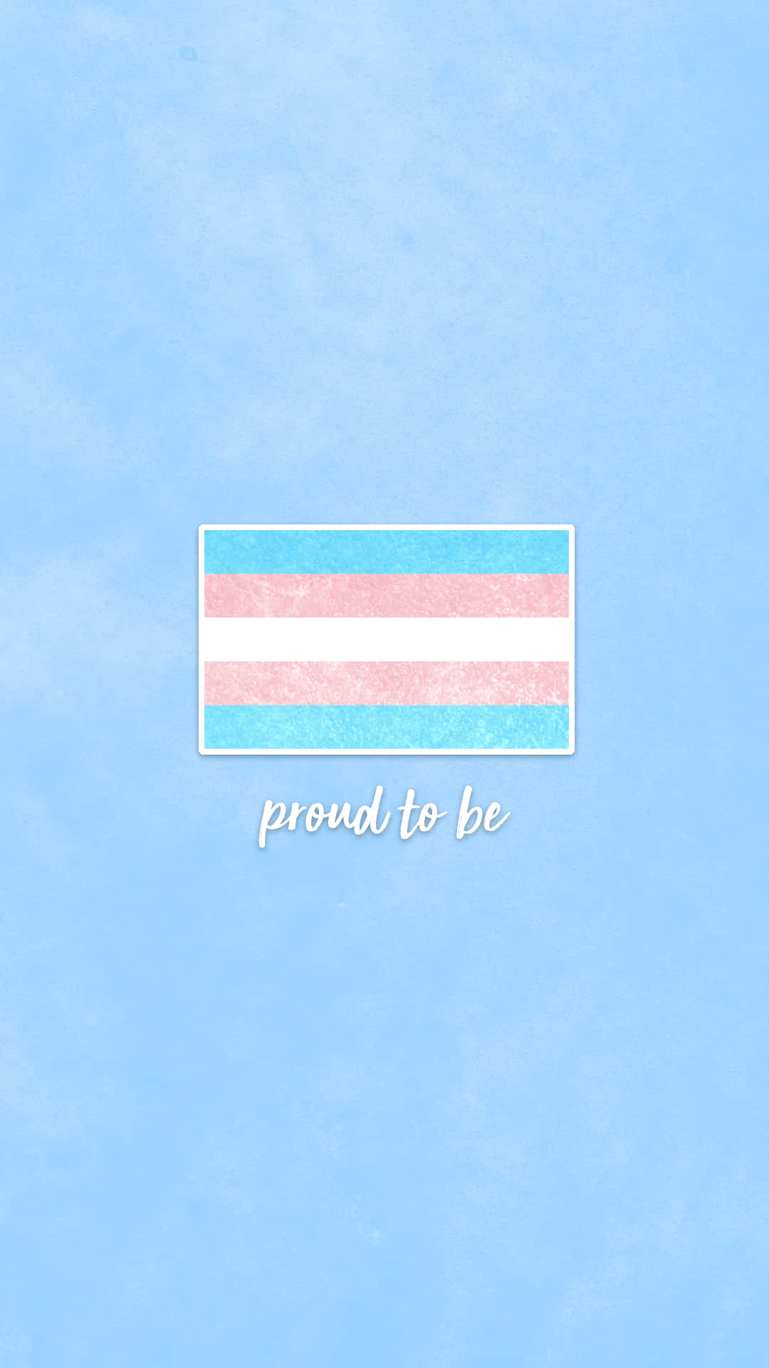 trans flag, textured stripes, soft blue watercolor background, Full HD Phone Wallpaper
