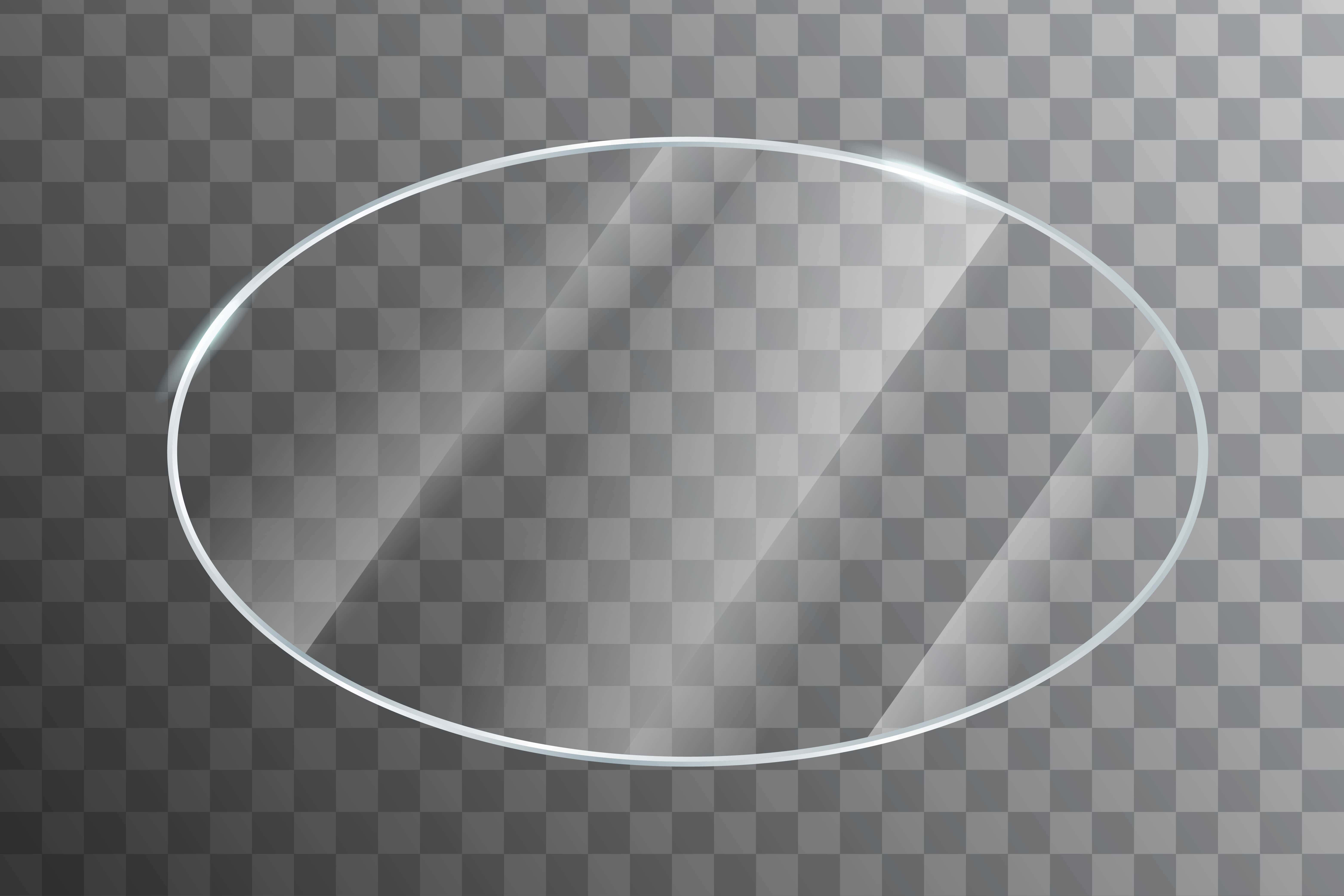 transparent glass oval overlay, subtle reflections, thin metallic rim, 5K Desktop Wallpaper