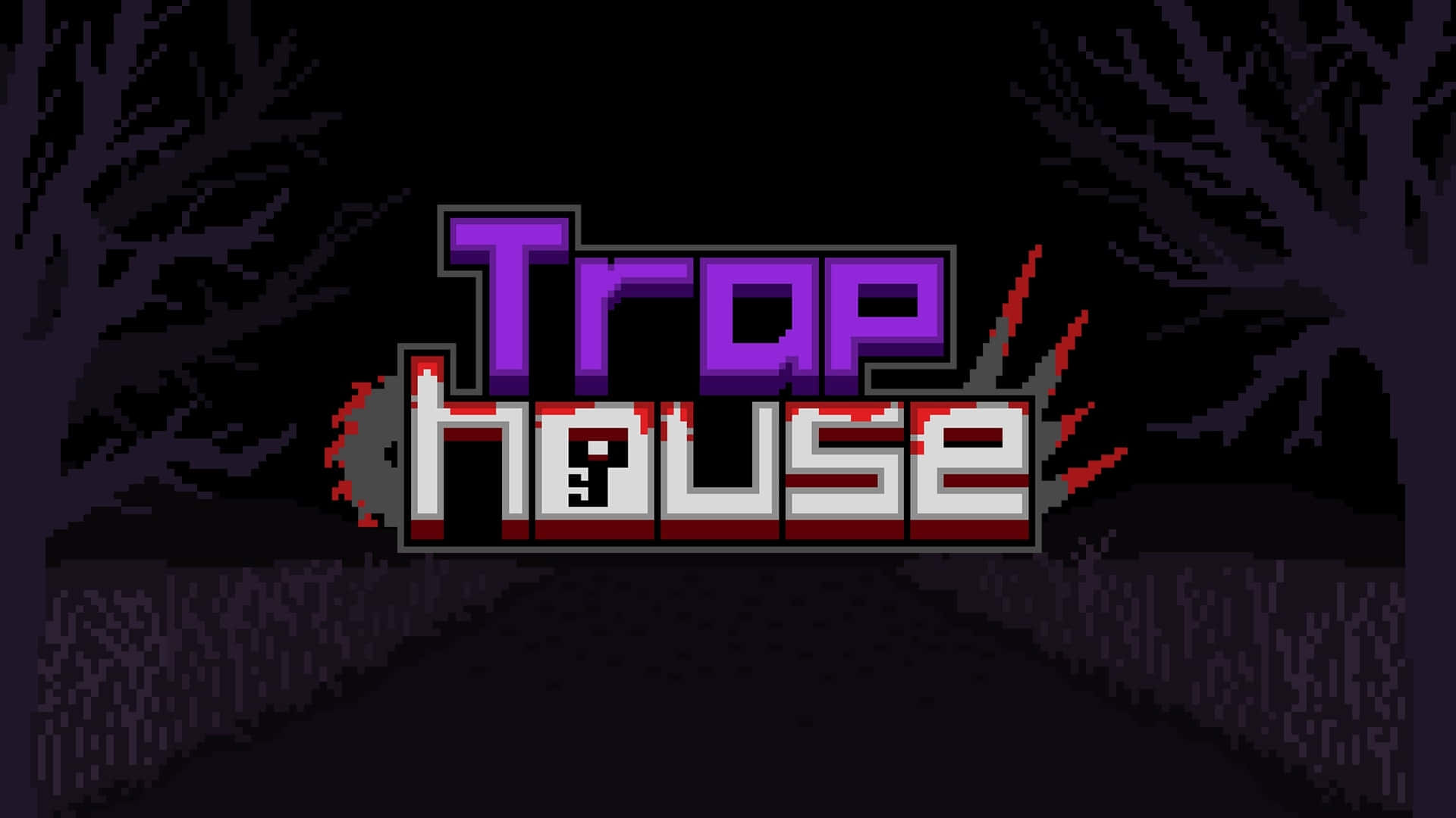 Trap House, pixel art, title screen, Full HD Desktop Wallpaper