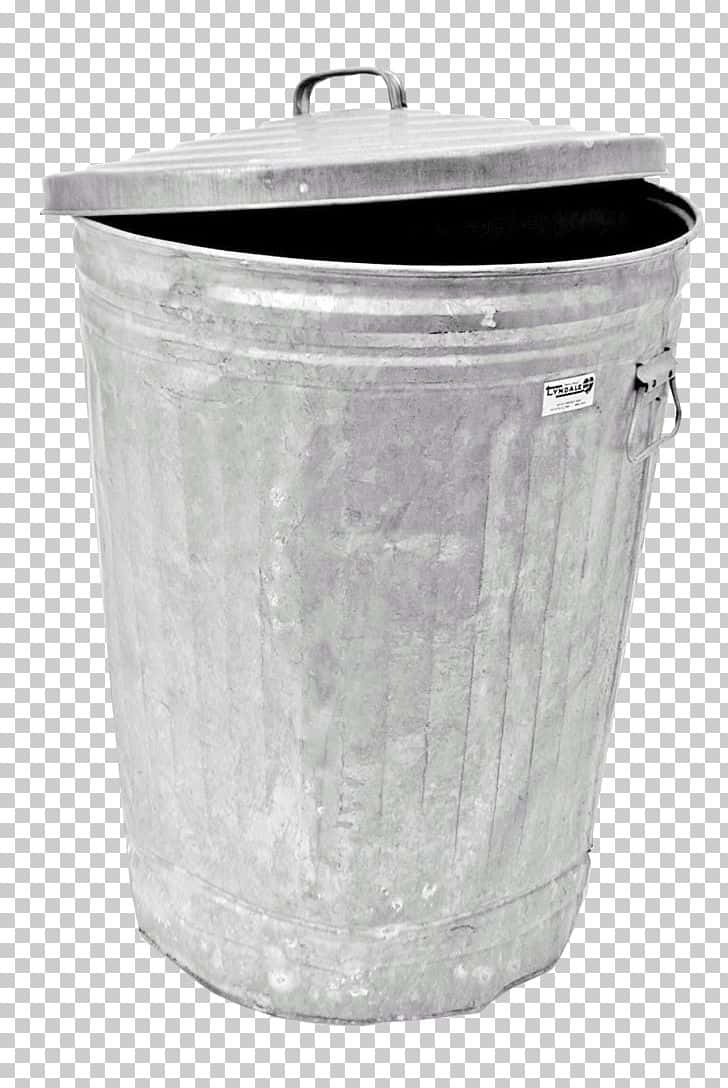 galvanized metal trash can, lid, handle, SD Phone Wallpaper