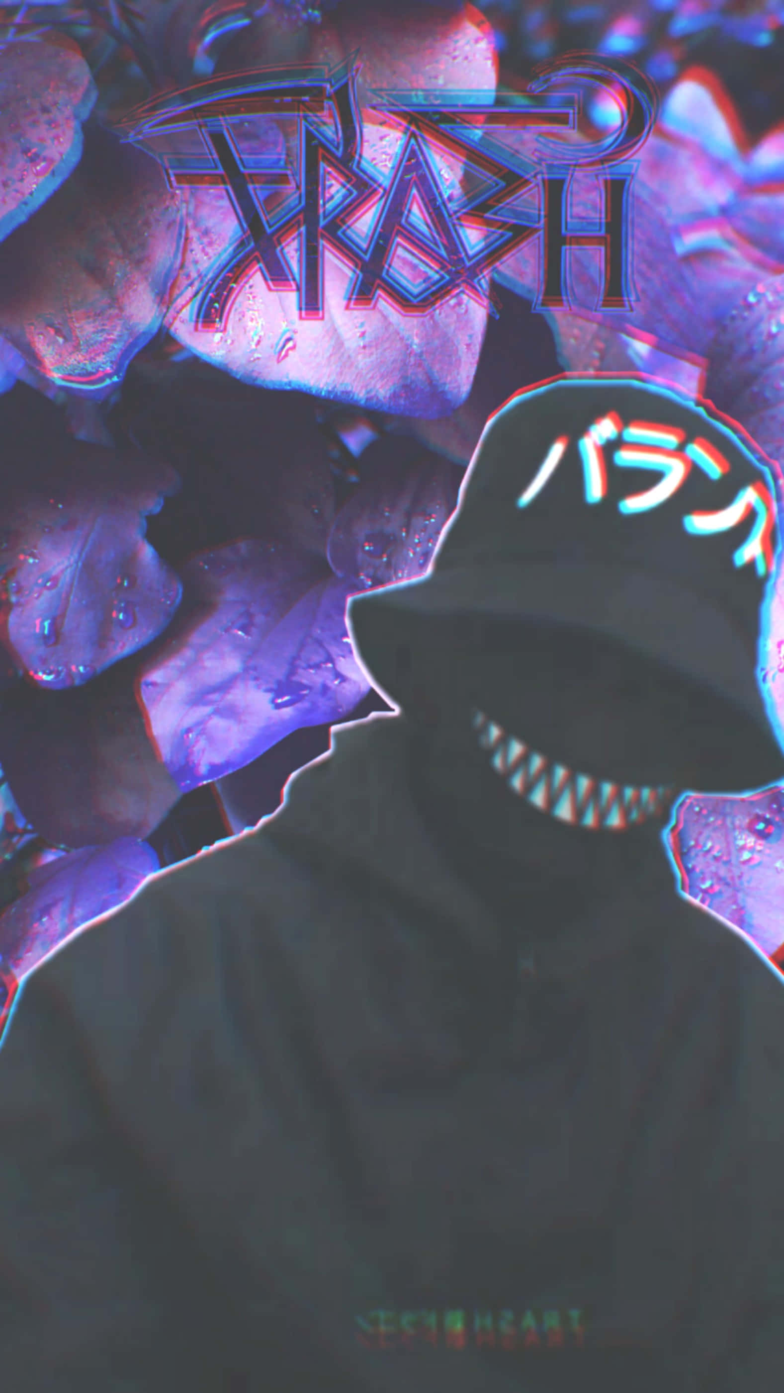 Trash Gang, black bucket hat, glowing teeth, 2K Phone Wallpaper