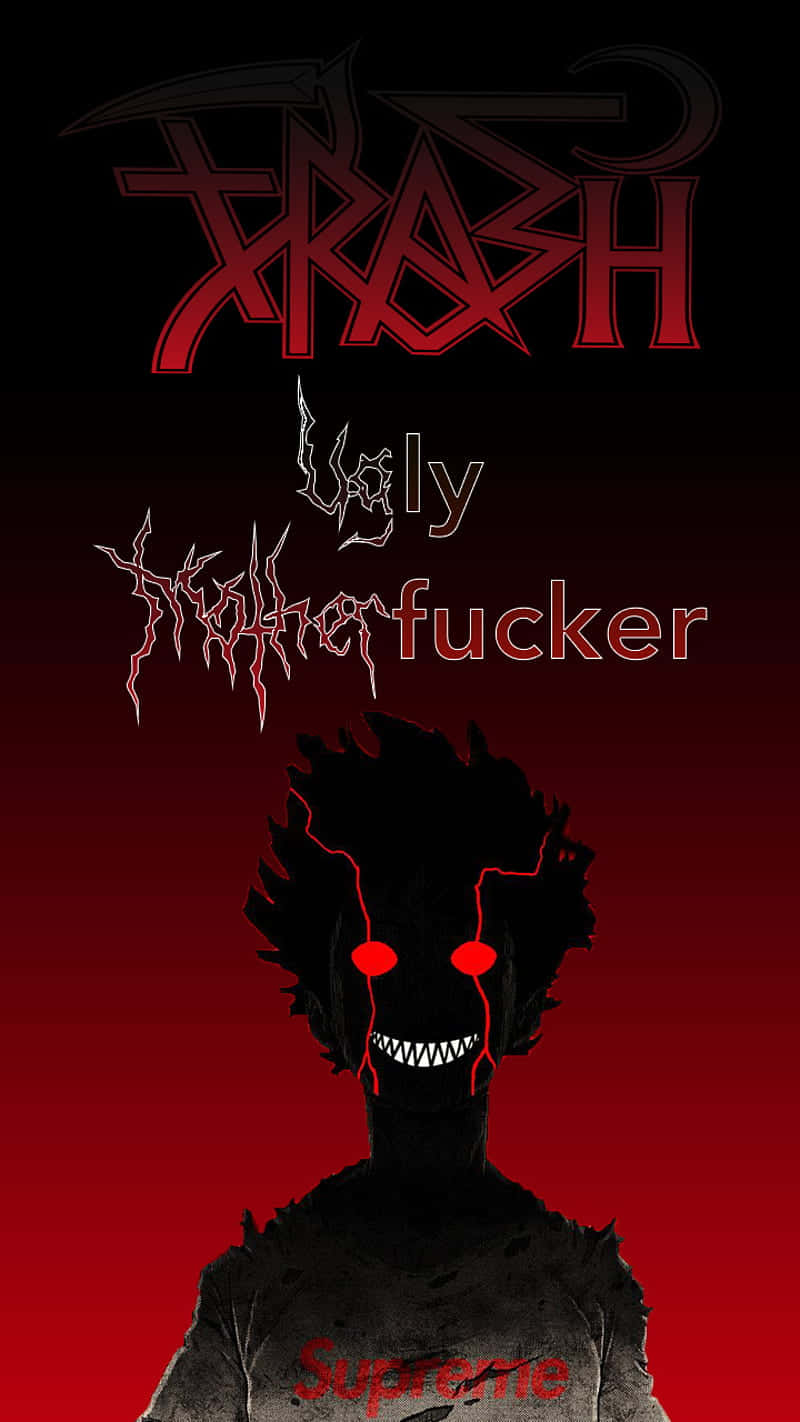 Trash Gang, glowing red eyes, jagged teeth, HD Phone Wallpaper