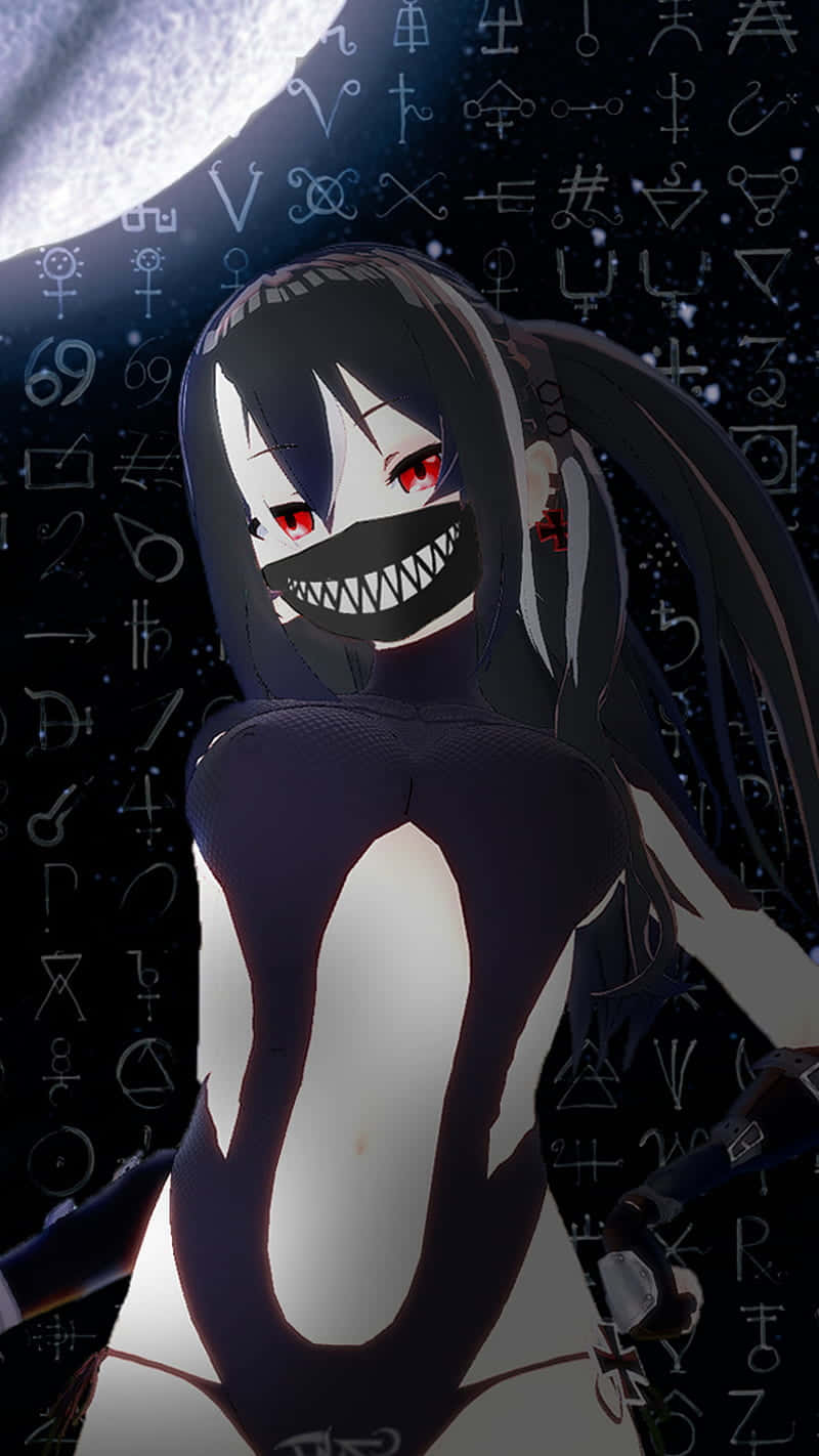 Trash Gang, black hair, red eyes, HD Phone Wallpaper