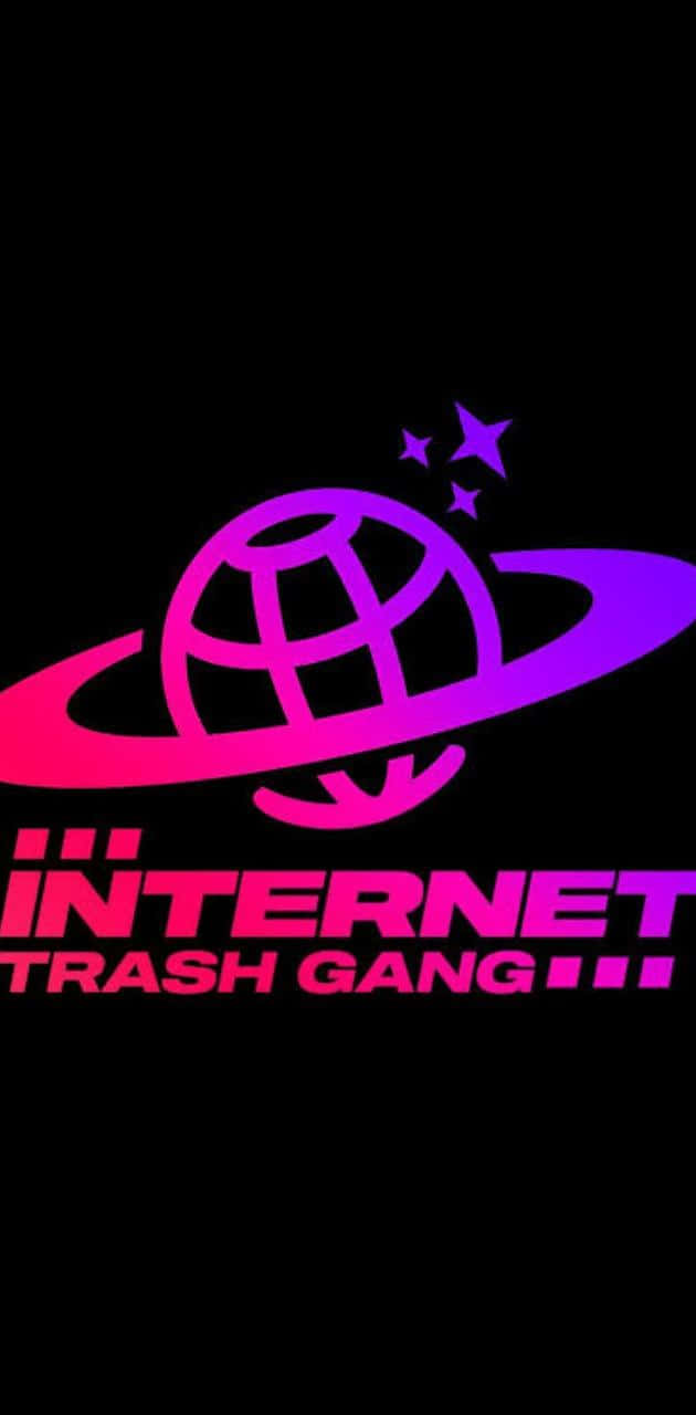 Trash Gang, neon pink, purple glowing, HD Phone Wallpaper