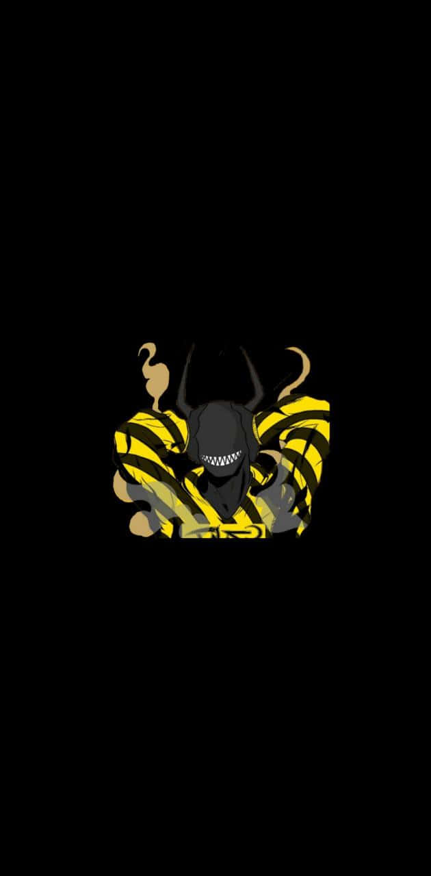 Trash Gang, horned demon, black and yellow, HD Phone Wallpaper