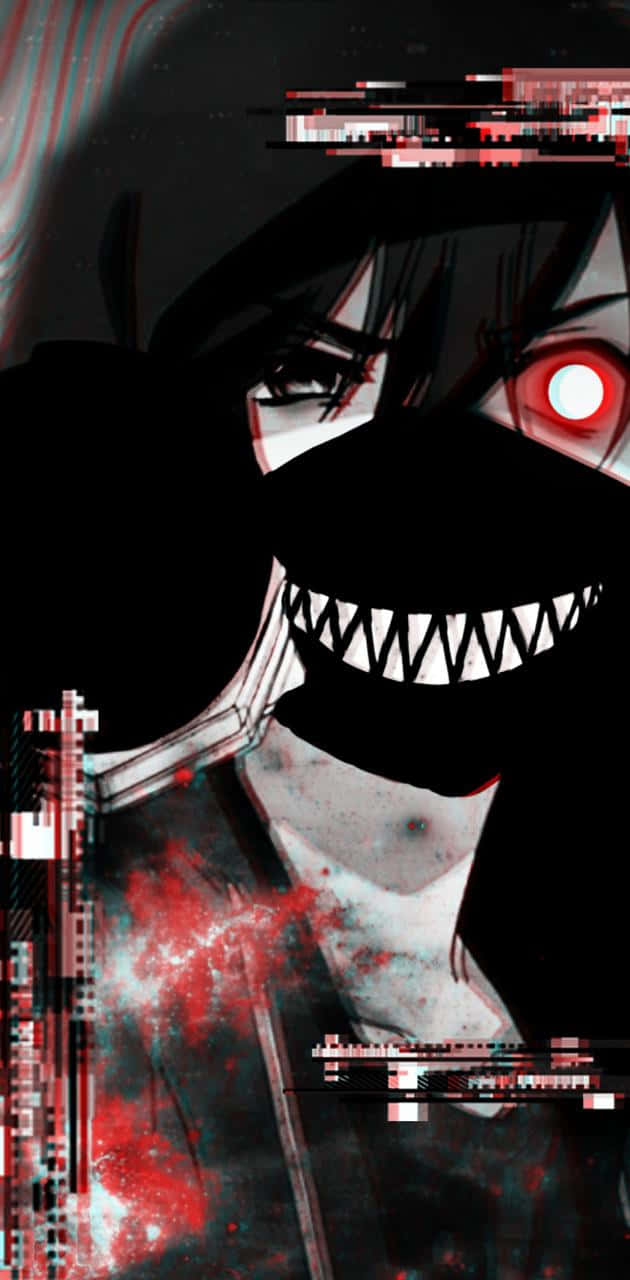 Trash Gang, red glowing eye, sharp teeth, HD Phone Wallpaper