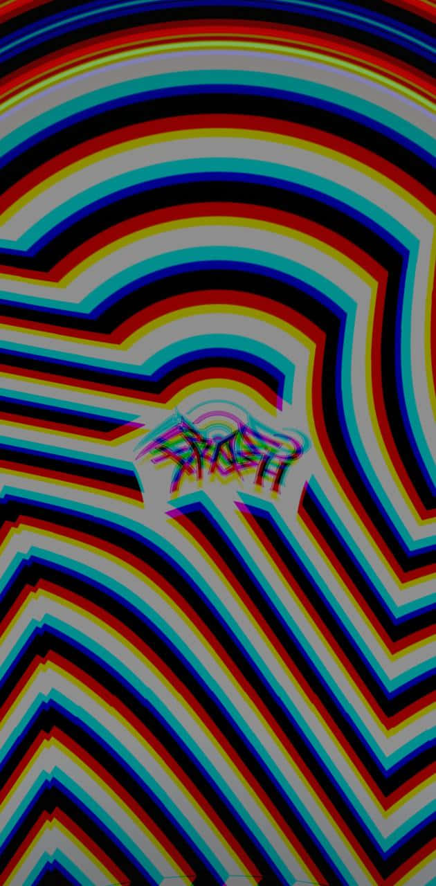 Trash Gang, black and white, psychedelic zigzag stripes, HD Phone Wallpaper