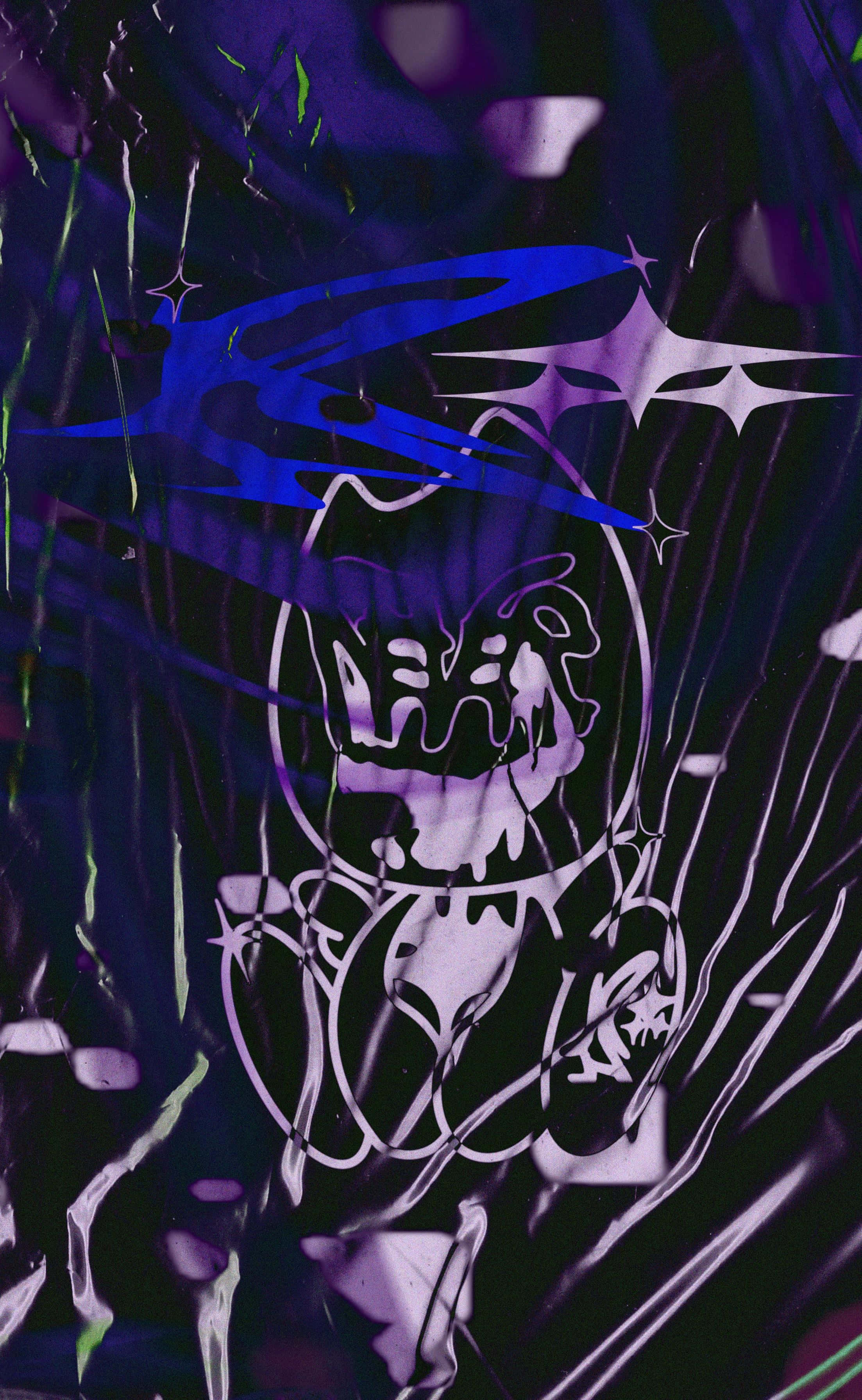 Trash Gang, purple, blue, 2K Phone Wallpaper