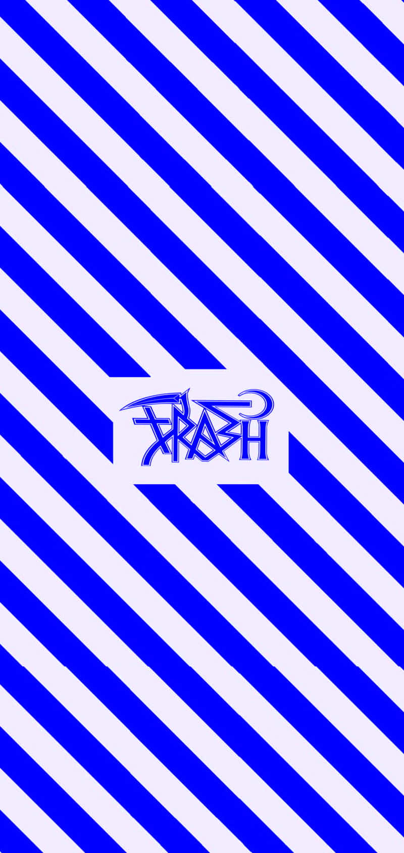 Trash Gang, blue stripes, white stripes, HD Phone Wallpaper