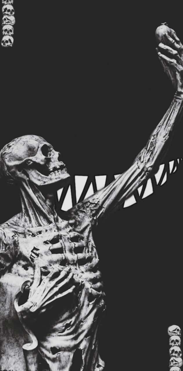 Trash Gang, skeletal figure, skull, HD Phone Wallpaper