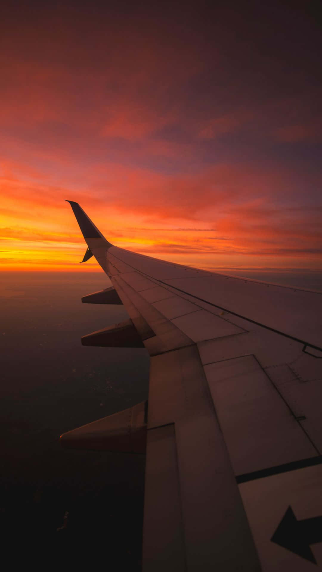 Red Sunset, fiery orange and purple sunset sky, clouds, Full HD Phone Wallpaper