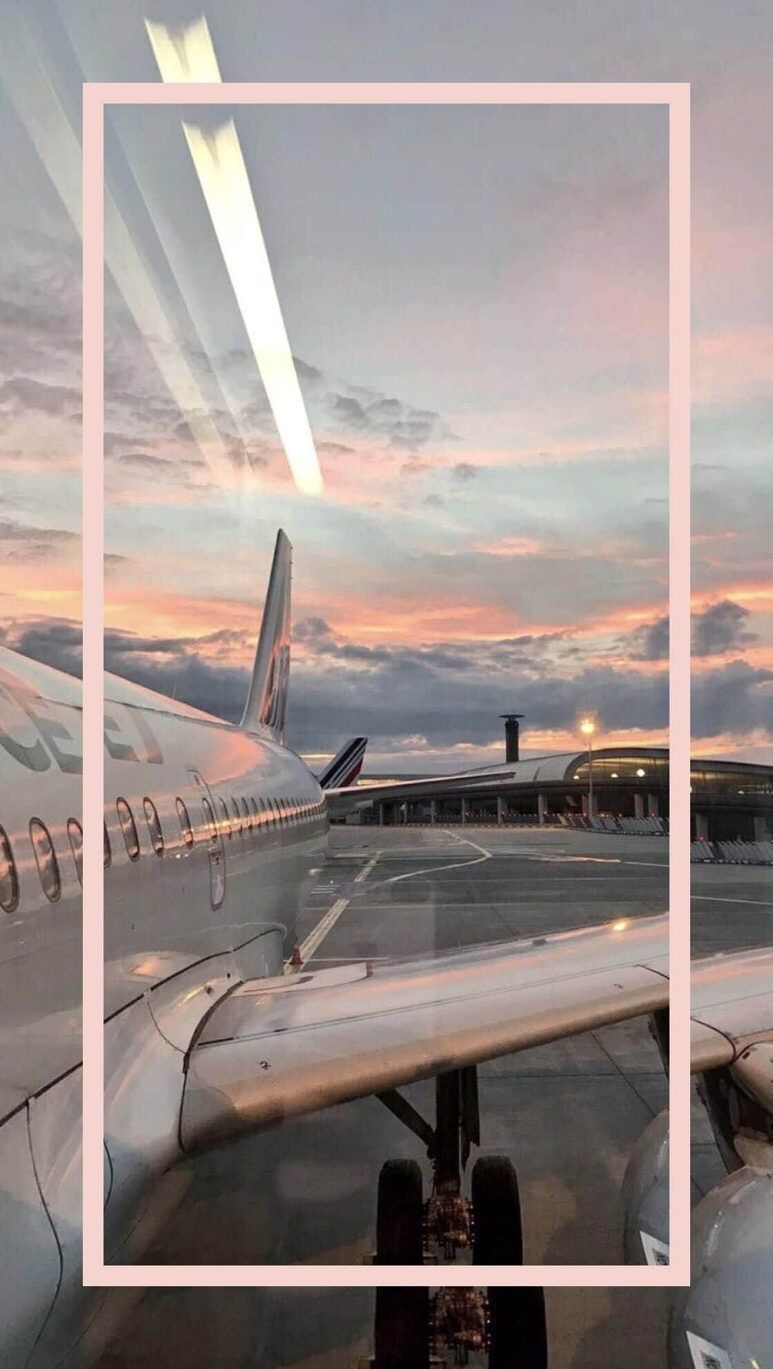 passenger airplane, tarmac, dusk, Full HD Phone Wallpaper