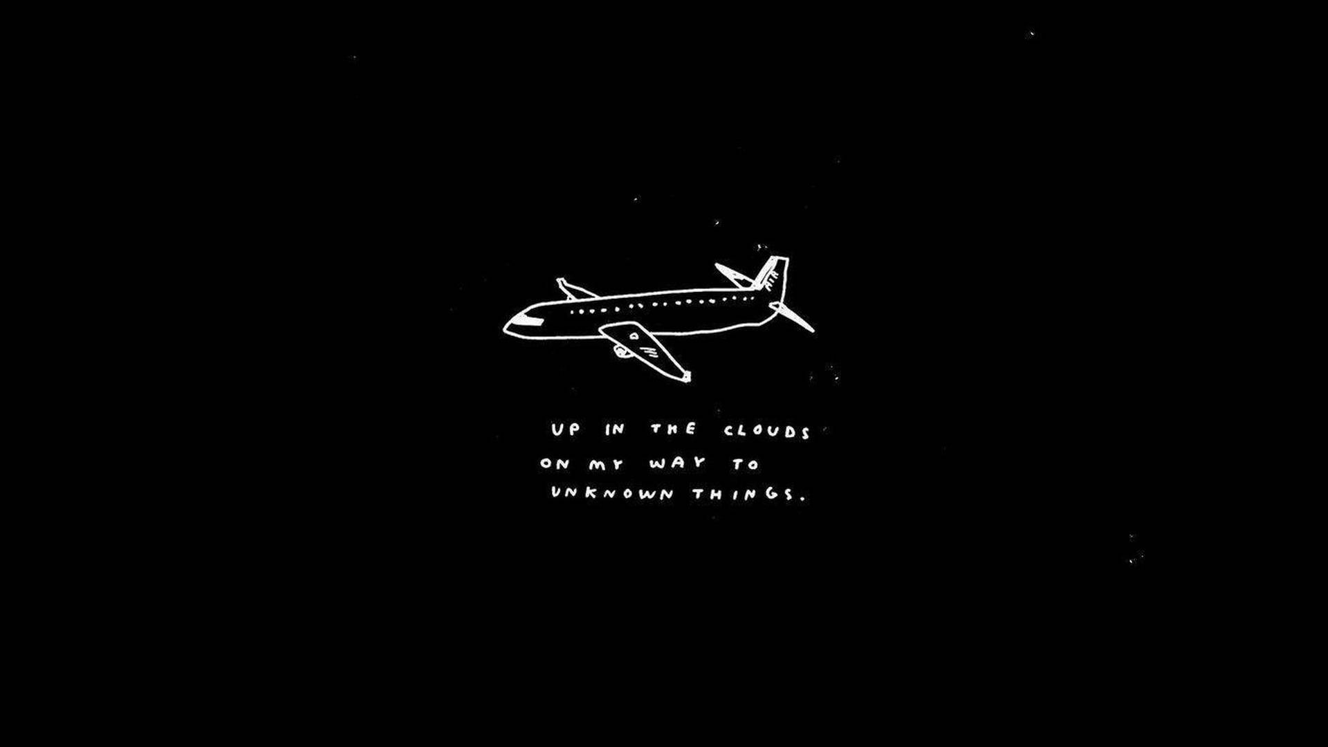 Travel Quotes, black aesthetic, Tumblr, Full HD Desktop Wallpaper