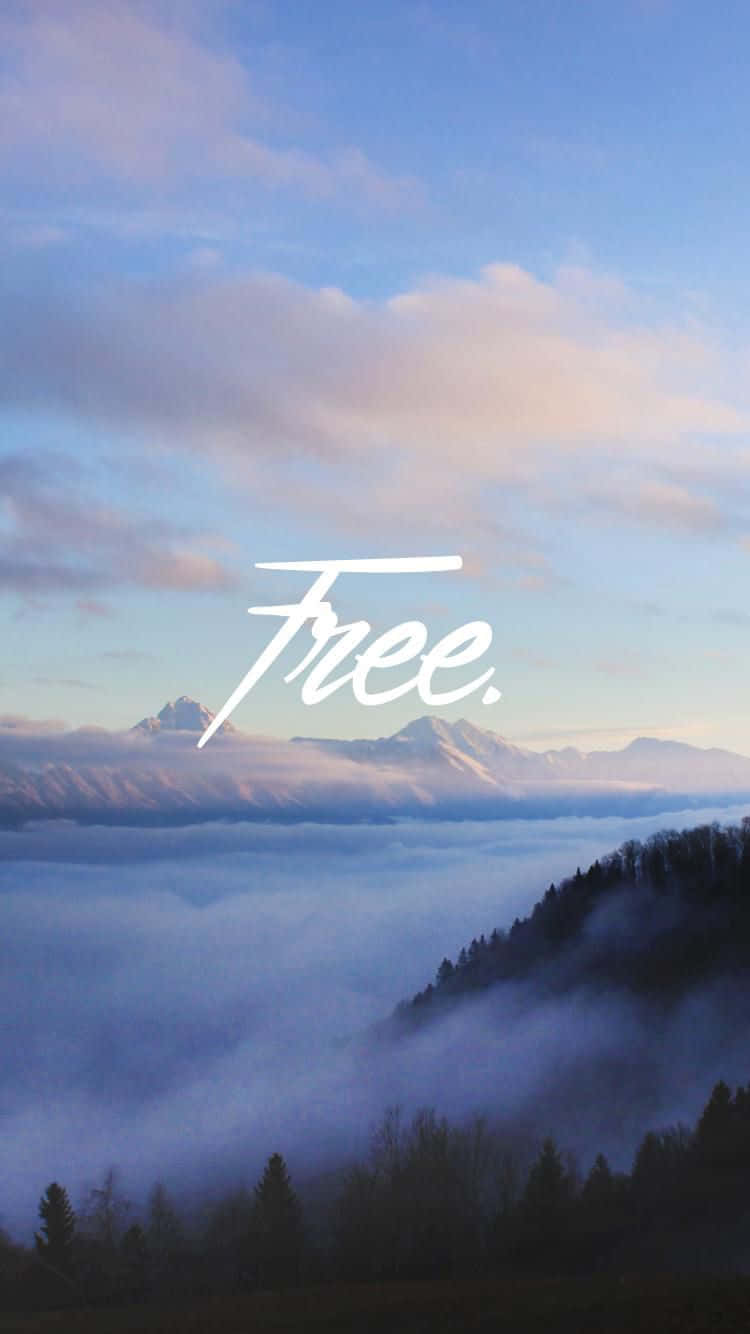 iPhone, mountain peak, sea of clouds, HD Phone Wallpaper