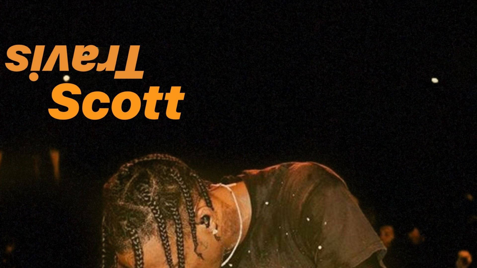 Travis Scott, stage, warm spotlights, Full HD Desktop Wallpaper