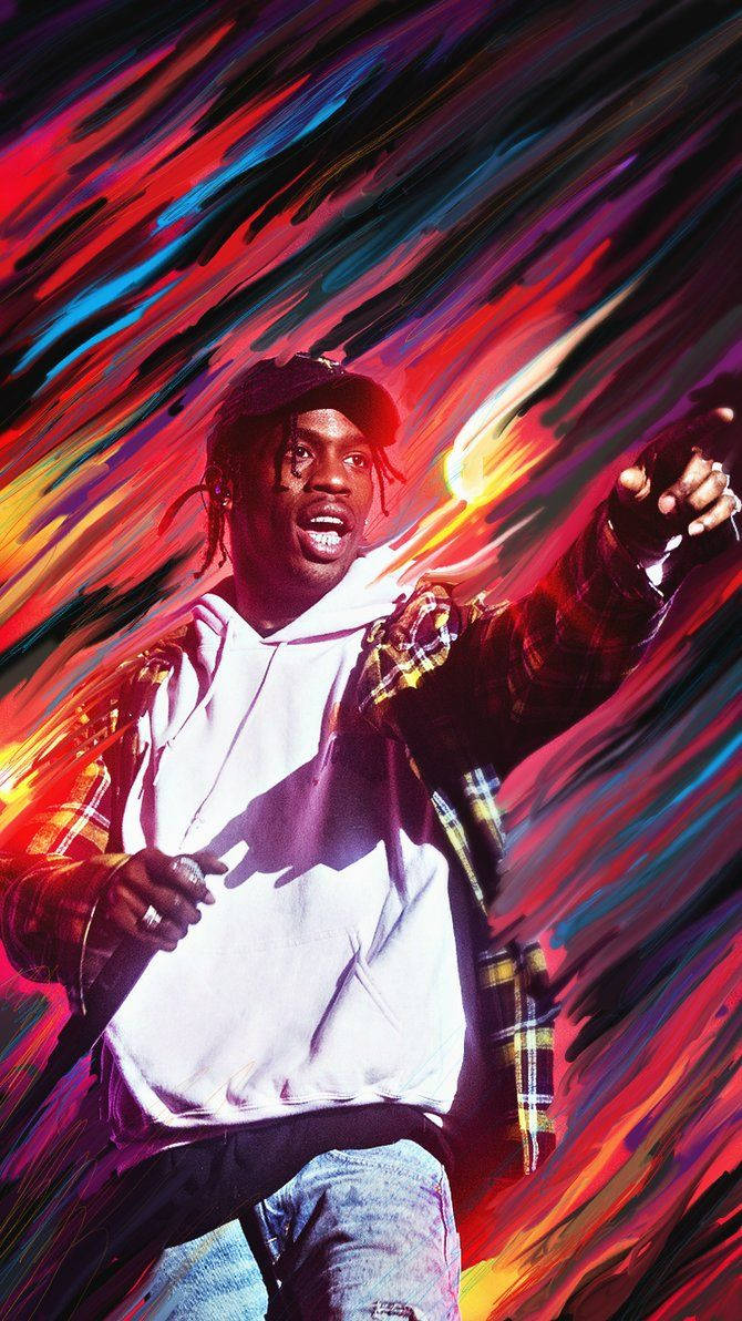 Travis Scott, hoodie, cap, SD Phone Wallpaper