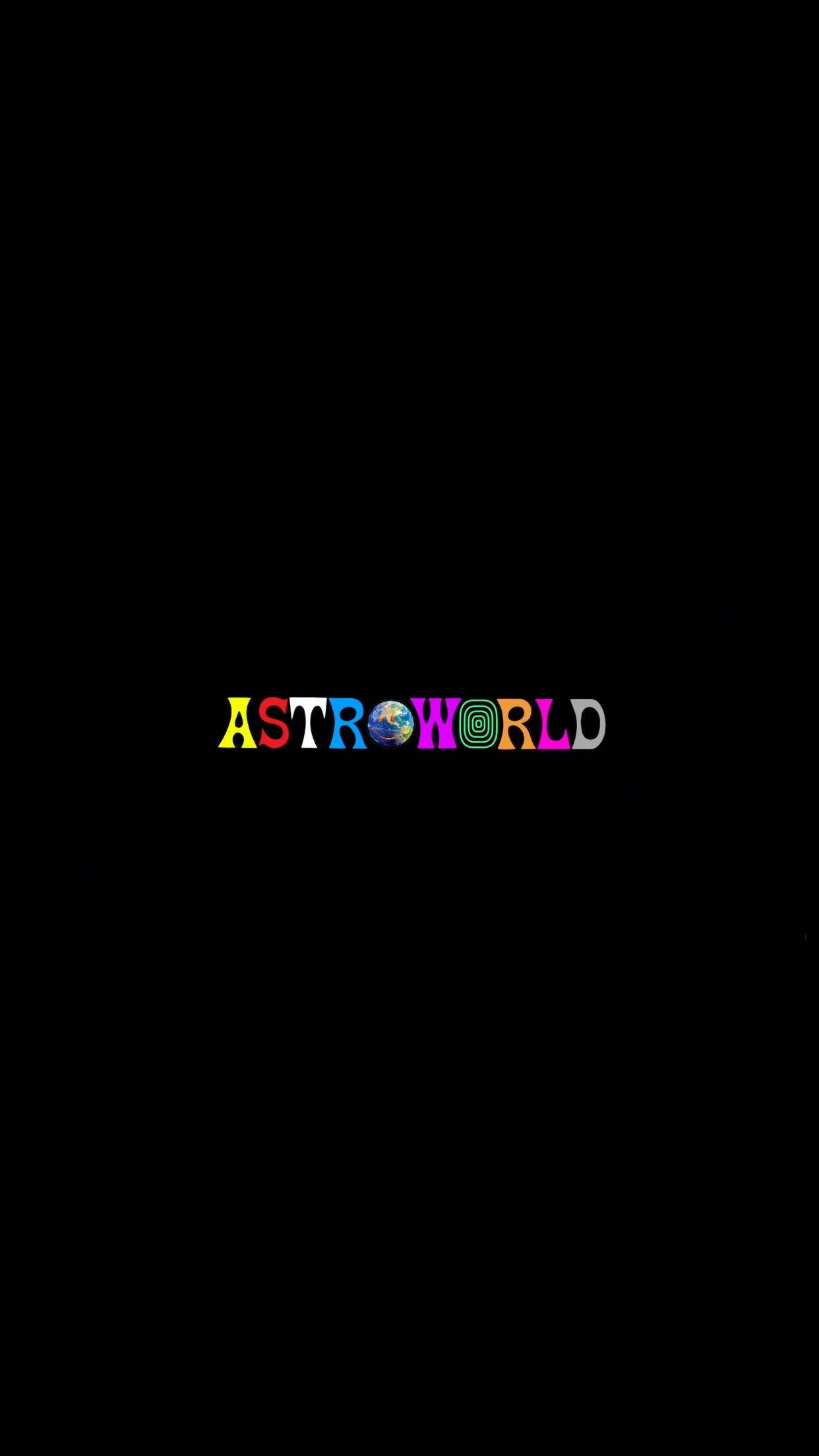 Astroworld, iPhone 1242 x 2208, colorful stylized letters, Full HD Phone Wallpaper