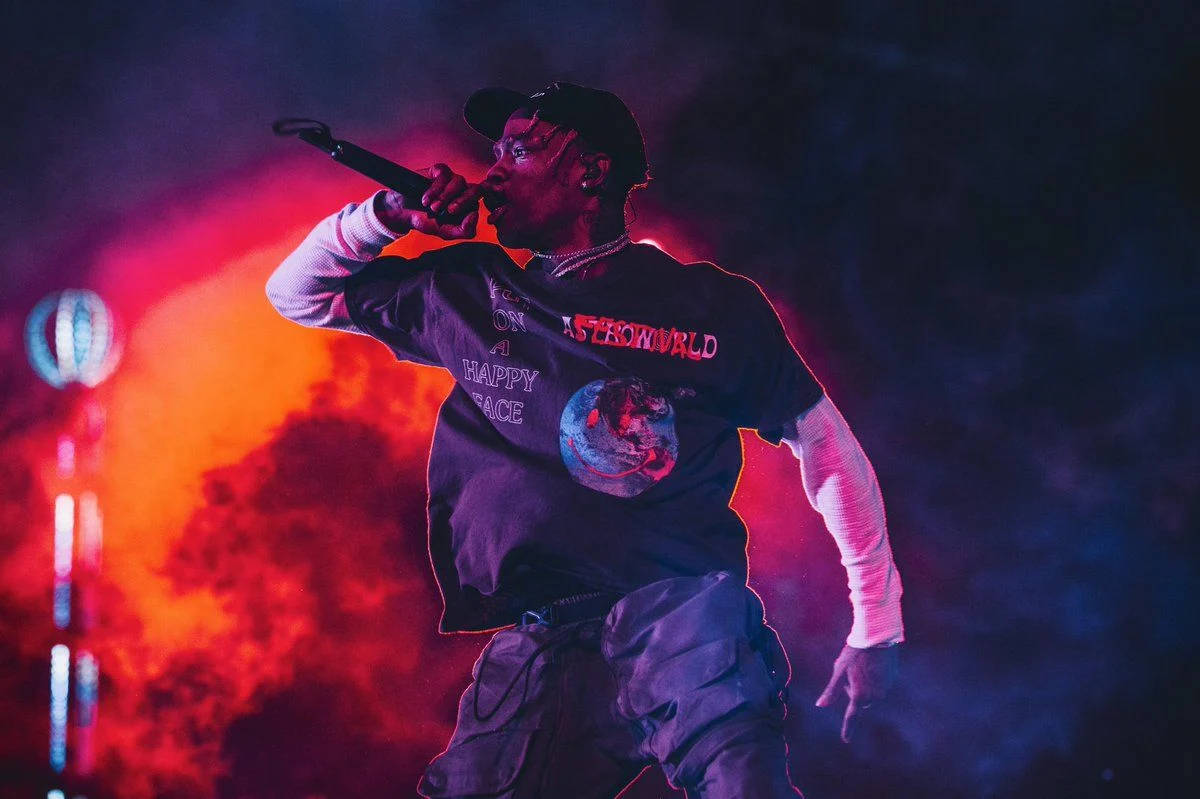 Travis Scott, Astroworld, mic, SD Desktop Wallpaper
