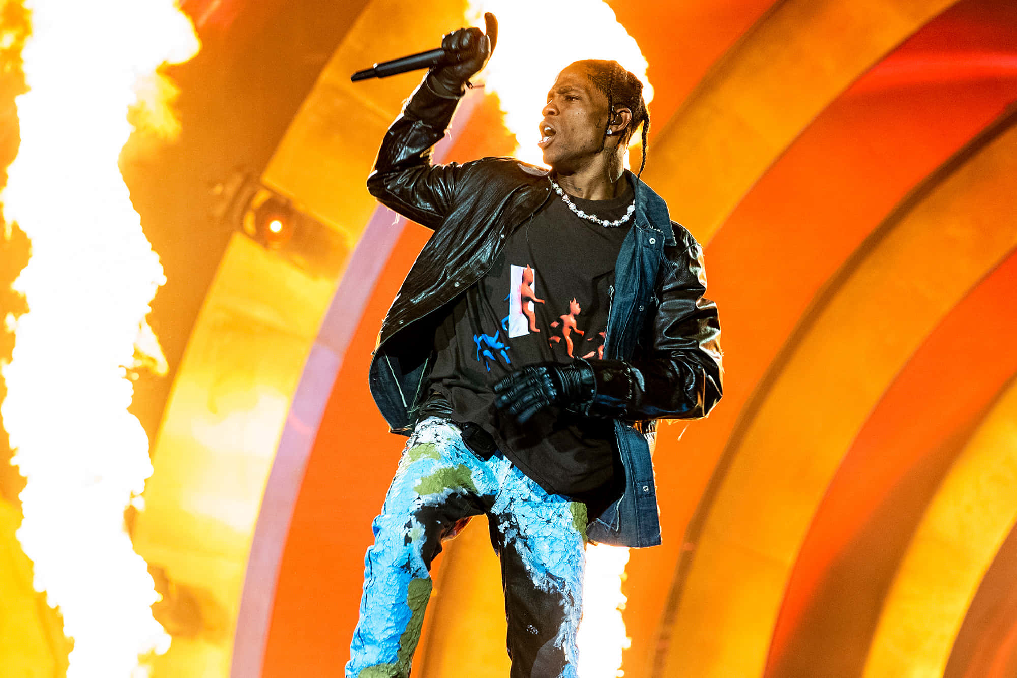 Travis Scott, concert, stage, Full HD Desktop Wallpaper