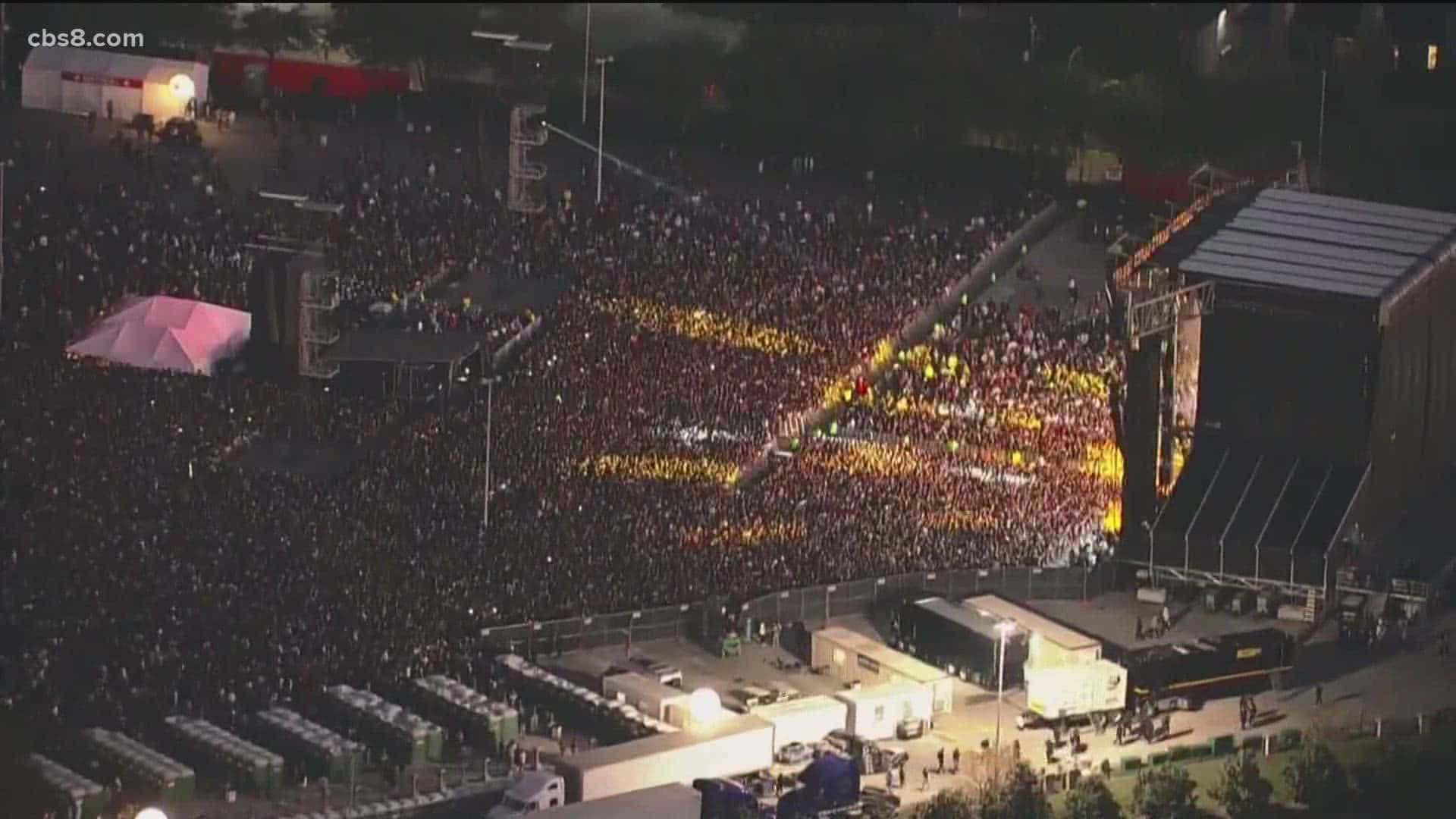 Travis Scott, concert, night, Full HD Desktop Wallpaper