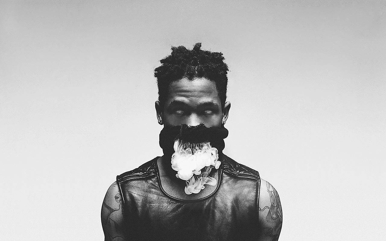 Travis Scott, dreadlocks, smoke, HD Desktop Wallpaper
