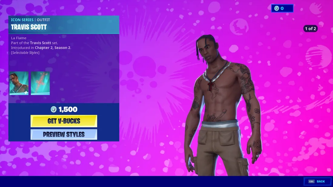 Travis Scott Fortnite