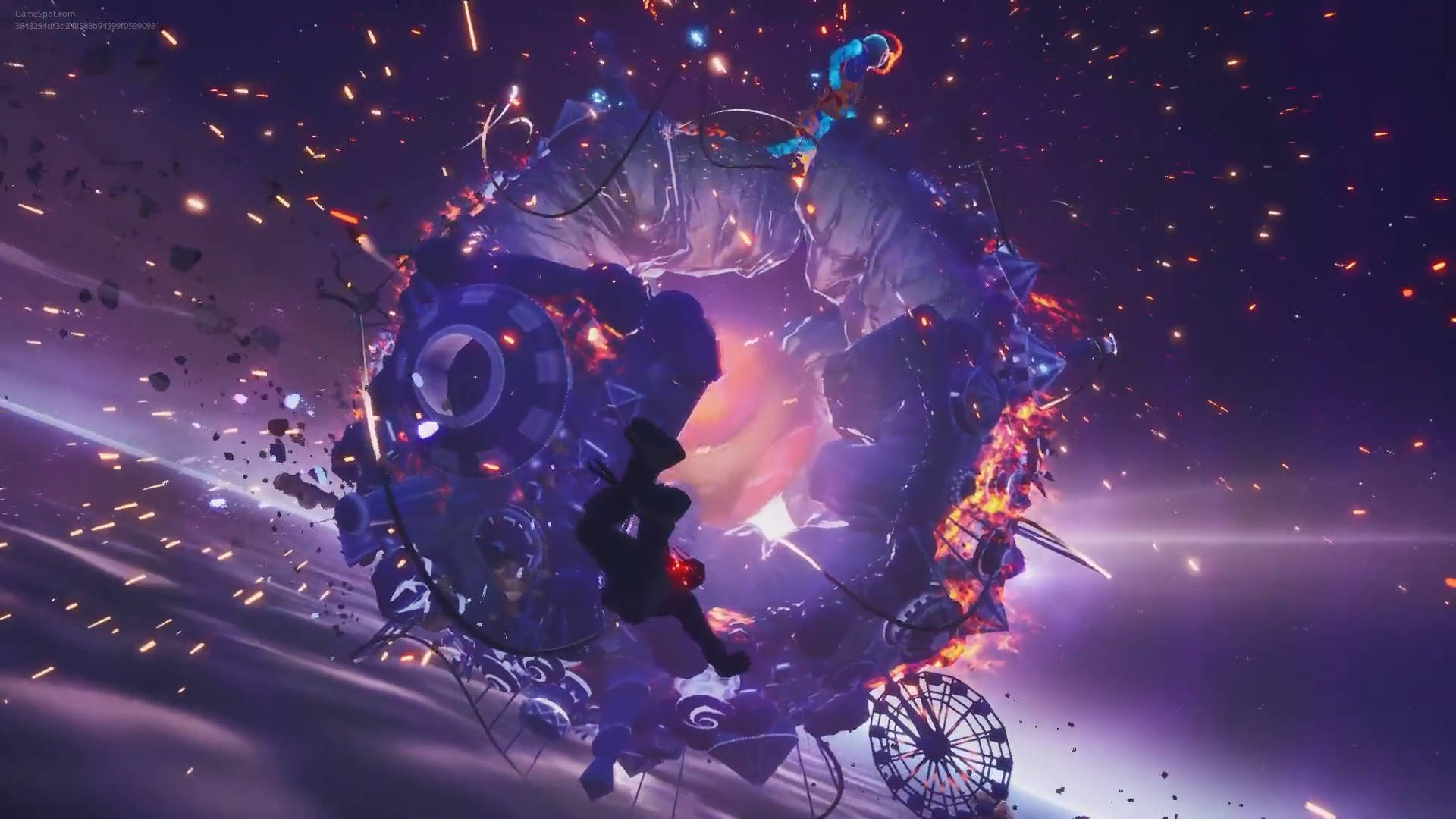 Travis Scott Fortnite, spherical machine planet, colossal mechanical beast, Full HD Desktop Wallpaper