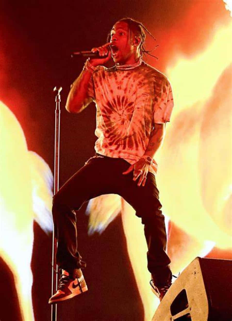 Travis Scott, stage, horse, SD Phone Wallpaper
