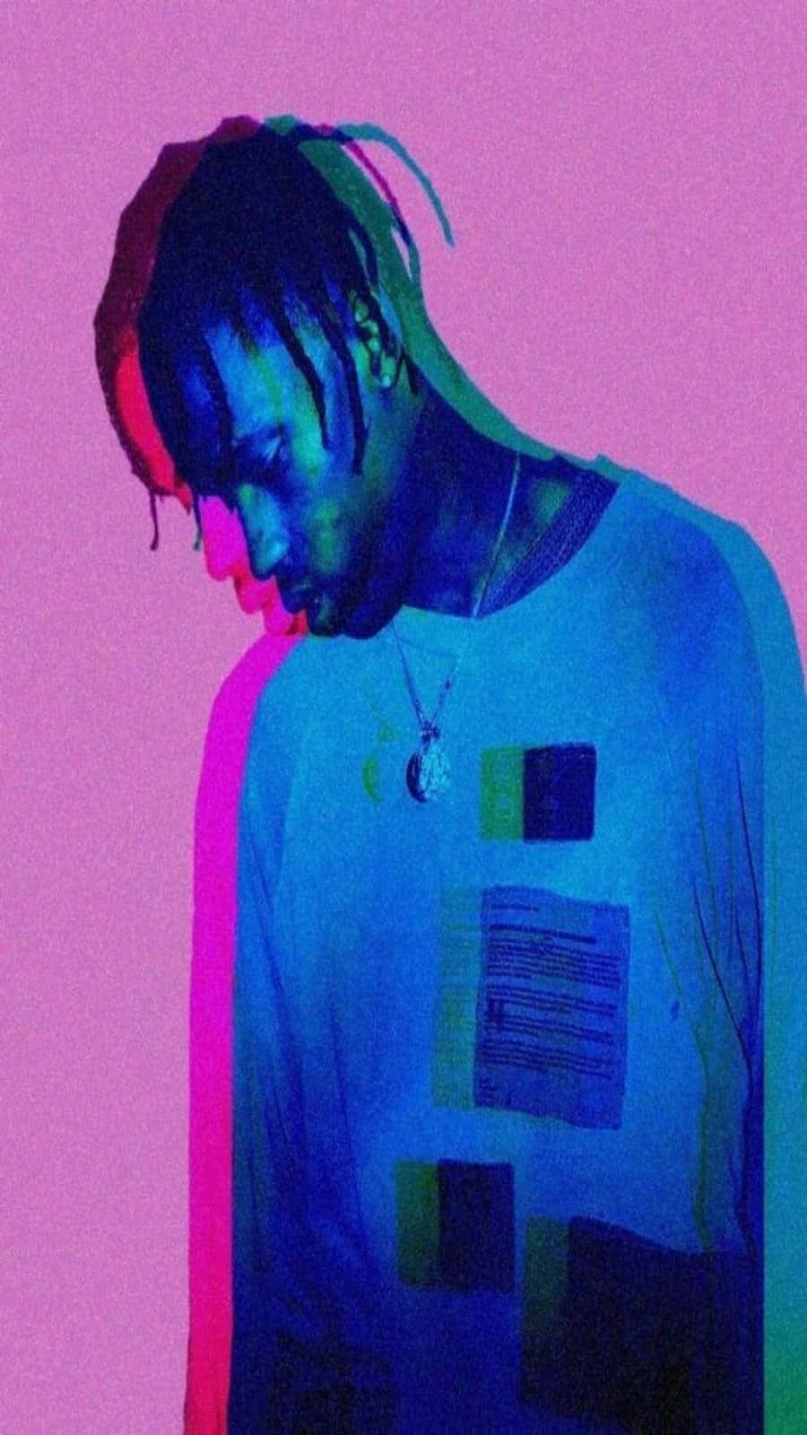Travis Scott, iPhone, dreadlocks, HD Phone Wallpaper