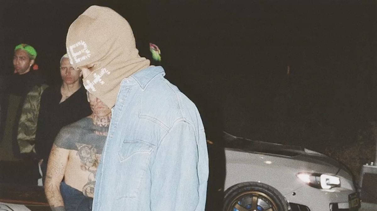 Travis Scott Jack Boys, brown mask, beige beanie, SD Desktop Wallpaper