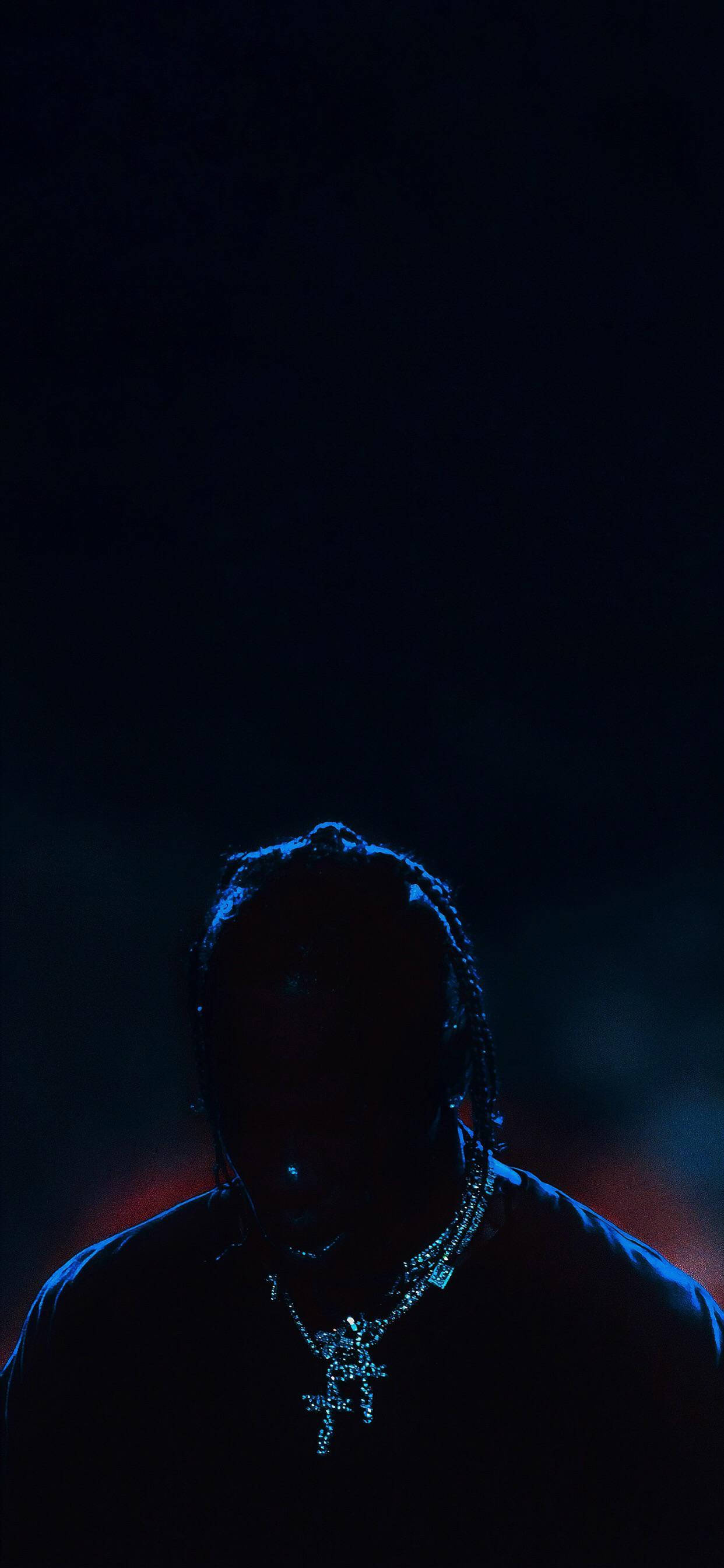 Travis Scott Jack Boys, silhouette shot, braided hair, 2K Phone Wallpaper