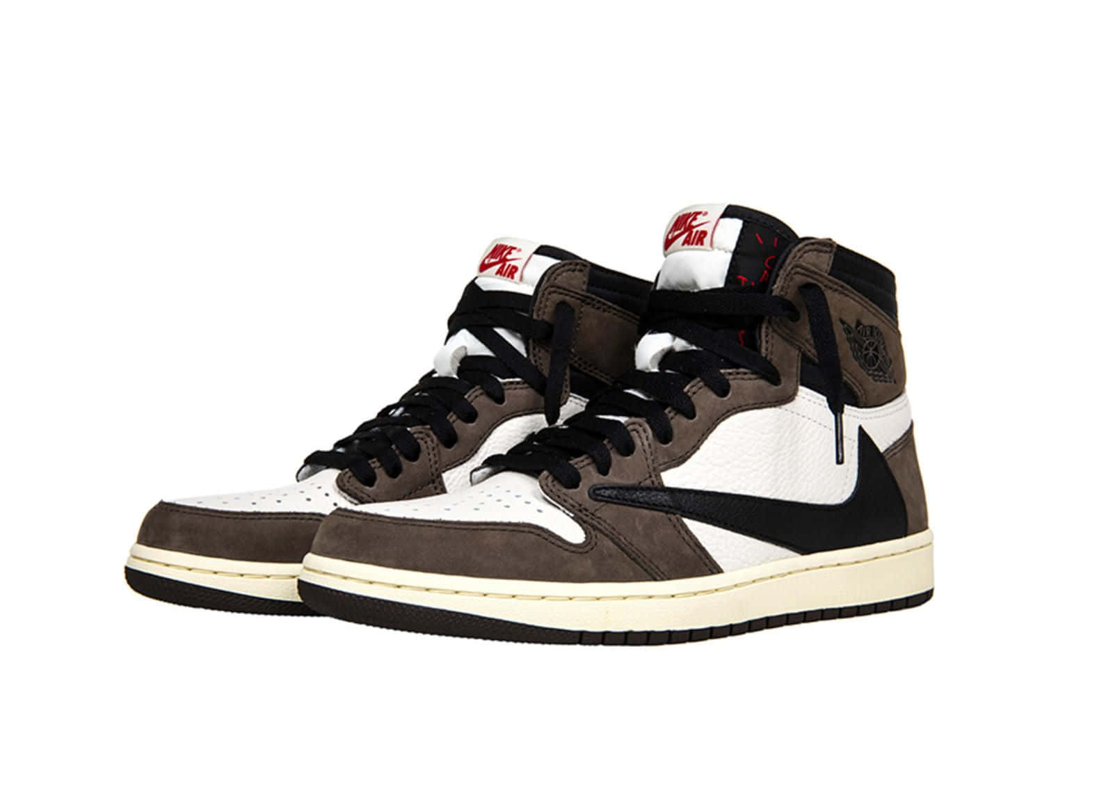 Travis Scott Jordan 1, Jordan 1, brown white and black, HD Desktop Wallpaper
