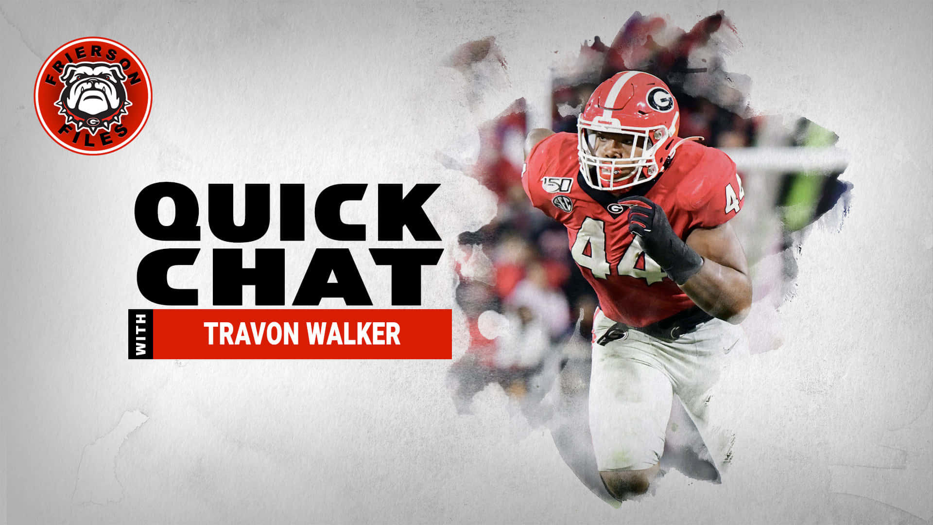 Travon Walker, red uniform, Quick Chat, Full HD Desktop Wallpaper