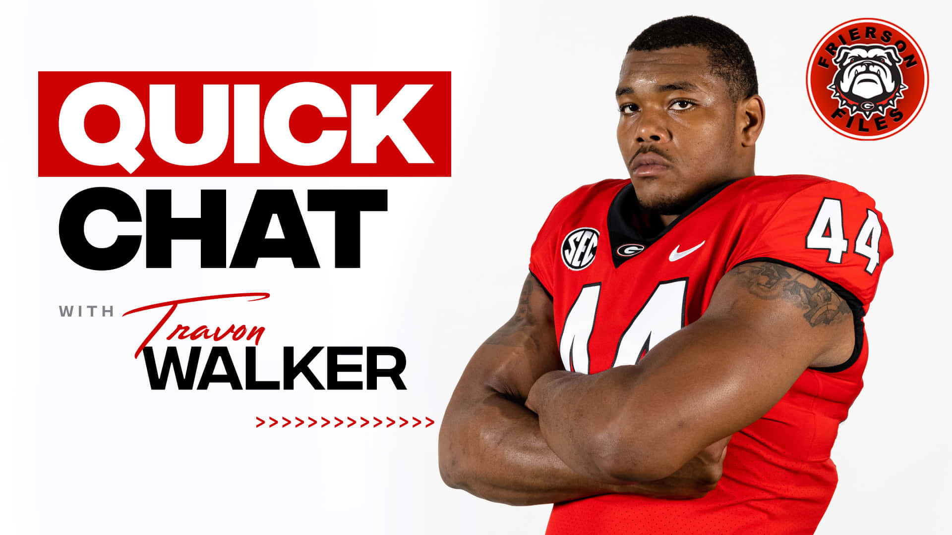 Travon Walker, American NFL player, red jersey, Full HD Desktop Wallpaper