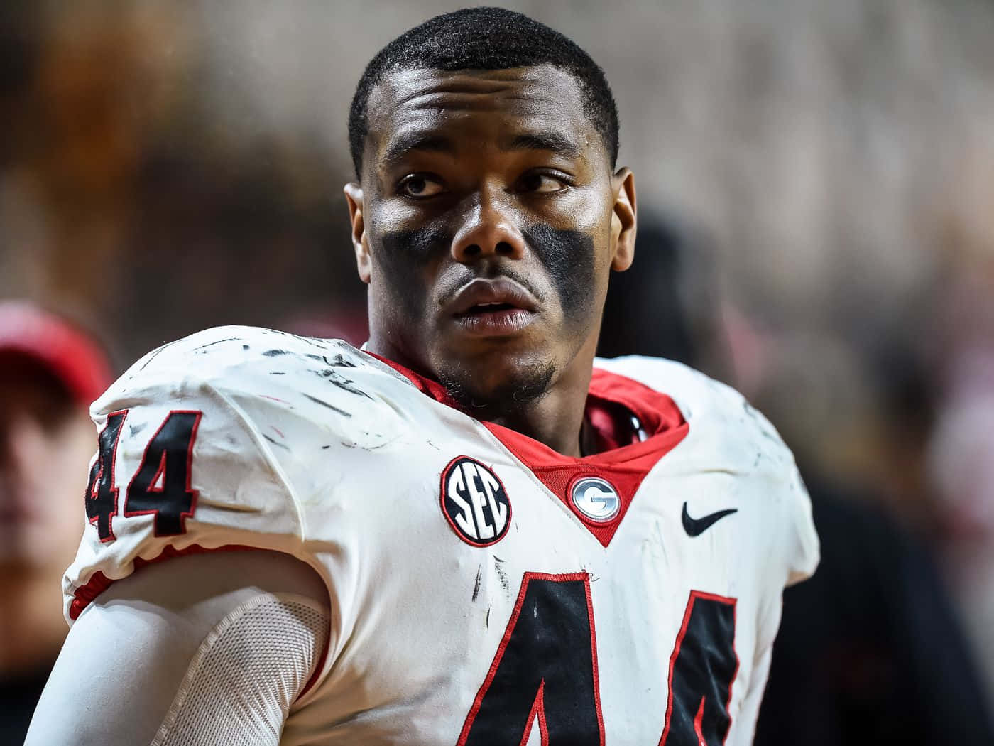 Travon Walker, white Nike football jersey, number 44, HD Desktop Wallpaper