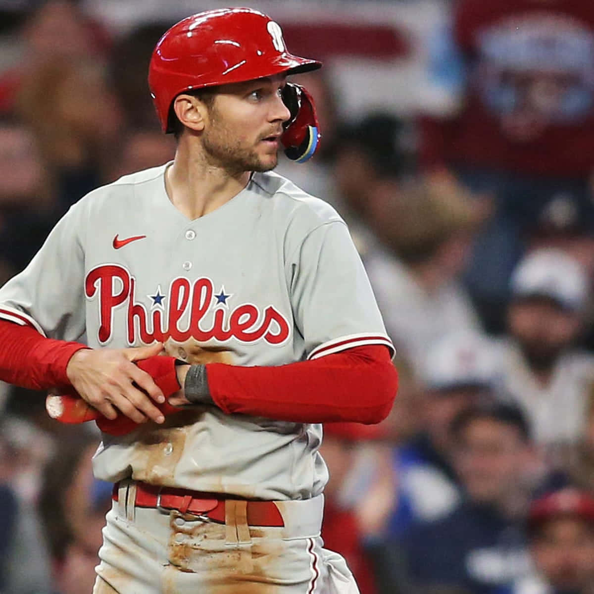 Trea Turner, Phillies, gray uniform, SD Desktop Wallpaper