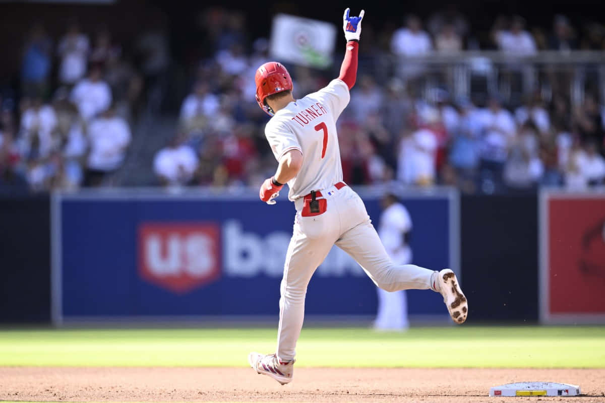 Trea Turner, Phillies, white uniform, SD Desktop Wallpaper