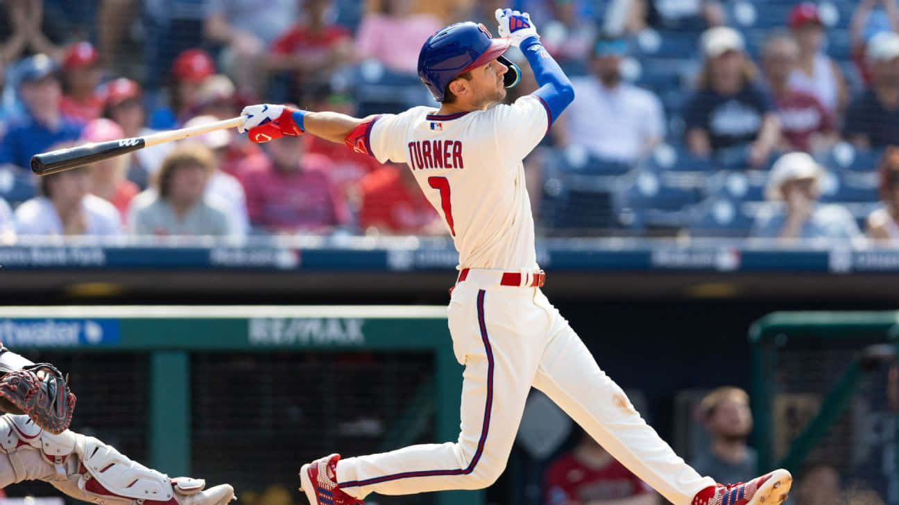Trea Turner, Phillies, white uniform, HD Desktop Wallpaper