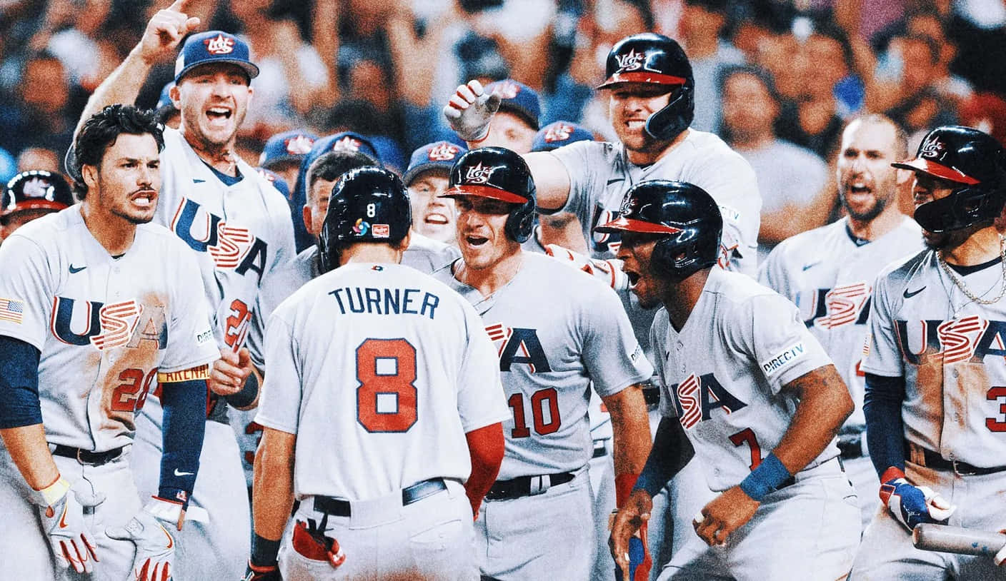 Trea Turner, Team U S A, gray uniforms, HD Desktop Wallpaper