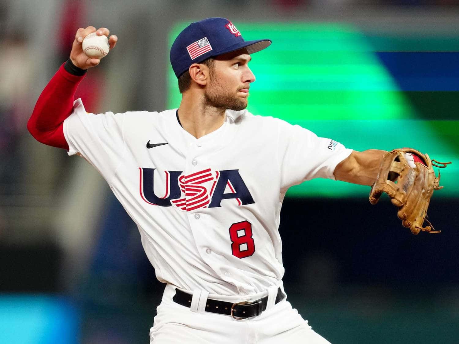 Trea Turner, Team U S A, baseball pitcher, HD Desktop Wallpaper