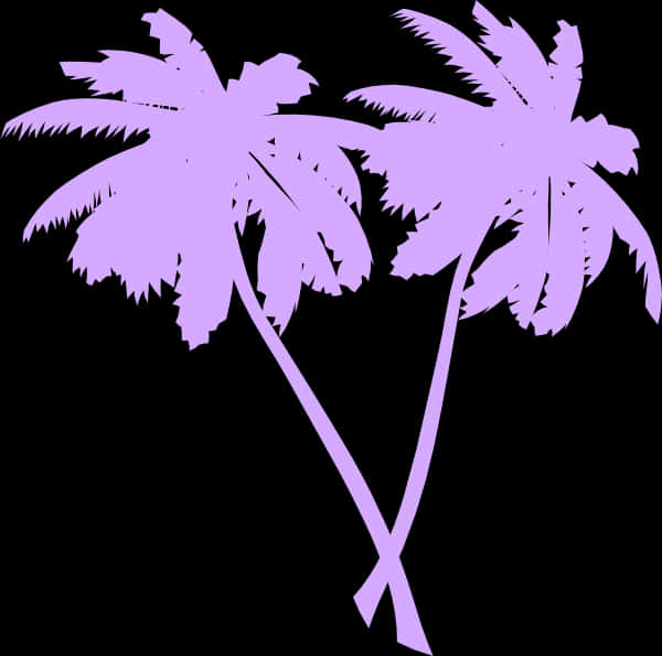 purple palm trees, black background, jagged fronds, SD Desktop Wallpaper