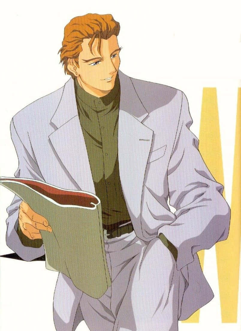 Treize Khushrenada, anime character, orange hair, SD Phone Wallpaper