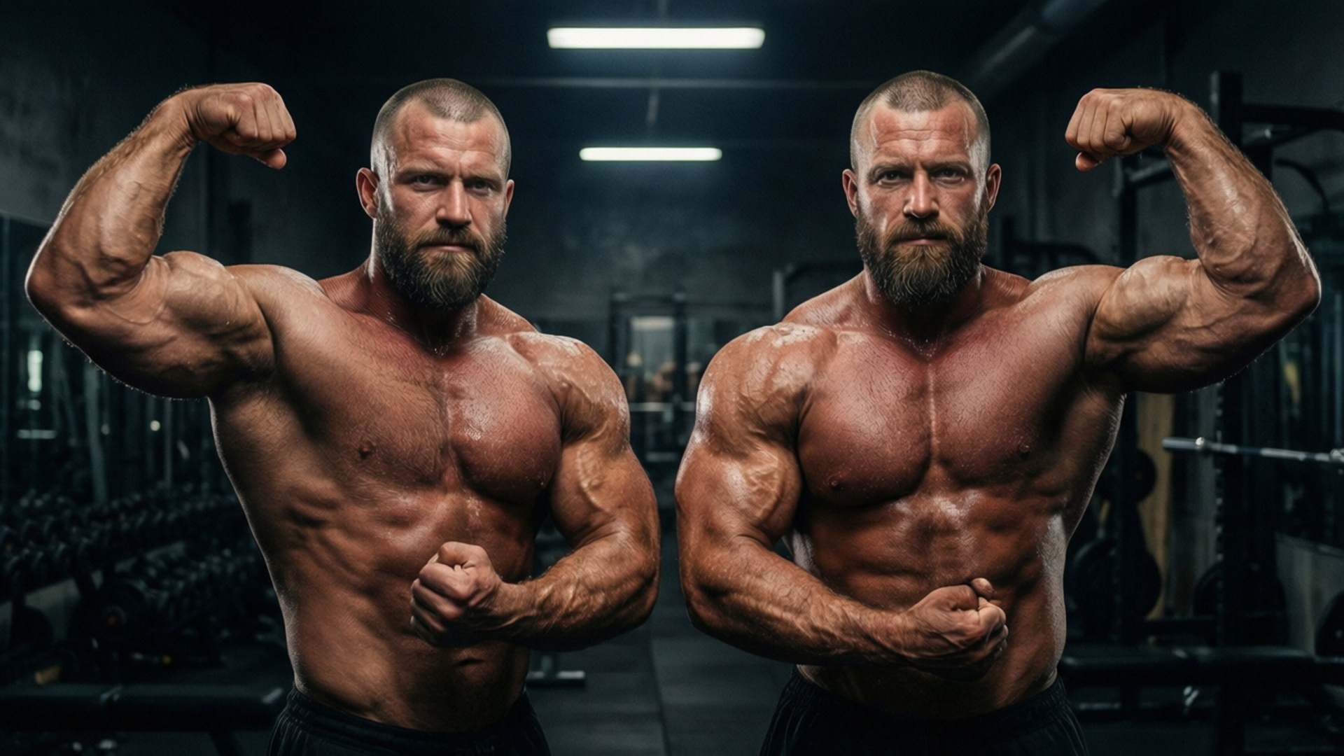 Tren Twins, gym, dark gym, Full HD Desktop Wallpaper